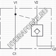 LVSLFB02 Одноклапанный гидрозамок (OFC/VILLA, Италия)